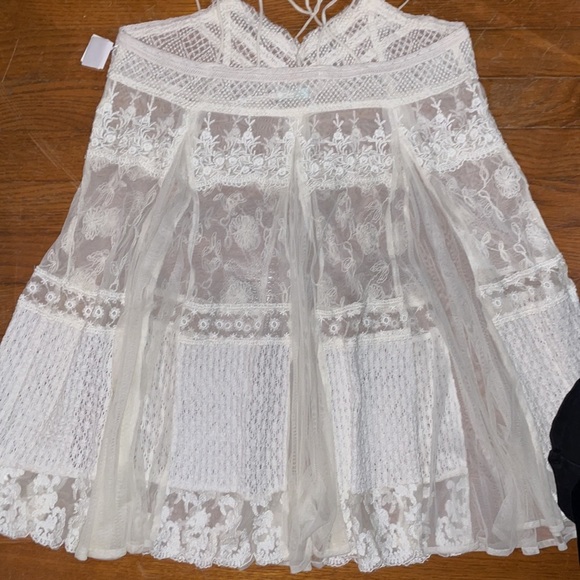 sexy lace bachelorette bride low mini dress sexy vacation baecation trip - Picture 3 of 6